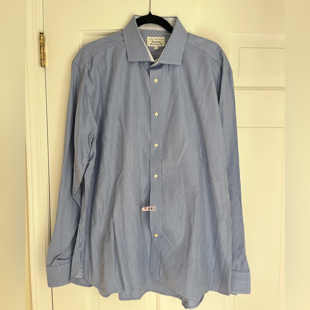 Ted Baker Blue Striped Shirt
